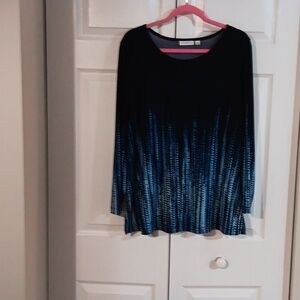 Women's Navy And Various Shades Of Blue Top